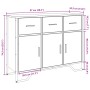 Schrank aus geräucherter Eichen-Ingenieurholz 97x32,5x74,5 cm von , Sideboards - Ref: Foro24-848561, Preis: 123,13 €, Rabatt: %