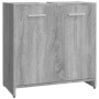 Armario de baño madera contrachapada gris Sonoma 60x33x60 cm de vidaXL, Muebles de baño - Ref: Foro24-815526, Precio: 46,89 €...