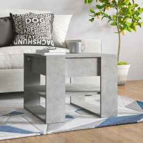 Engineered wood gray concrete coffee table 55.5x55x45 cm by , Coffee table - Ref: Foro24-810912, Price: 49,39 €, Discount: %