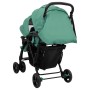 Zwillings-Tandem-Kinderwagen aus grünem Stahl von , Kinderwagen - Ref: Foro24-10352, Preis: 207,39 €, Rabatt: %