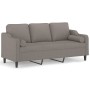 3-seater sofa with gray taupe fabric cushions, 180 cm by , Sofas - Ref: Foro24-3200860, Price: 328,18 €, Discount: %