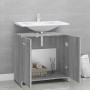 Armario de baño madera contrachapada gris Sonoma 60x33x60 cm de vidaXL, Muebles de baño - Ref: Foro24-815526, Precio: 44,99 €...