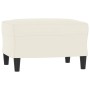 Sillón con taburete terciopelo crema 60 cm de , Sofás - Ref: Foro24-3201053, Precio: 221,28 €, Descuento: %