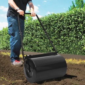 Black lawn roller 63 cm 50 L by , Lawn rollers - Ref: Foro24-147845, Price: 90,99 €, Discount: %