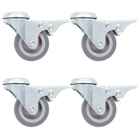 Swivel wheels with pin hole 8 units 50 mm by , Material handling - Ref: Foro24-277846, Price: 28,39 €, Discount: %