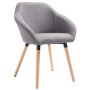 Dining chairs 4 units light gray fabric by , dining chairs - Ref: Foro24-278407, Price: 335,61 €, Discount: %