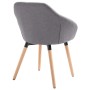 Dining chairs 4 units light gray fabric by , dining chairs - Ref: Foro24-278407, Price: 335,61 €, Discount: %