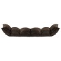 Folding brown fabric floor lounger by , Floor chairs - Ref: Foro24-325238, Price: 91,21 €, Discount: %