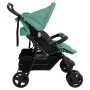 Steel green twin stroller by , Baby strollers - Ref: Foro24-10346, Price: 193,99 €, Discount: %