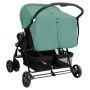 Steel green twin stroller by , Baby strollers - Ref: Foro24-10346, Price: 193,99 €, Discount: %