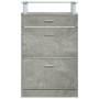 Mueble zapatero madera contrachapada gris hormigón 63x24x104 cm de , Zapateros y organizadores de calzado - Ref: Foro24-34256...