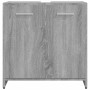 Armario de baño madera contrachapada gris Sonoma 60x33x60 cm de vidaXL, Muebles de baño - Ref: Foro24-815526, Precio: 46,89 €...