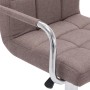 Barhocker für die Küchentheke aus Stoff in Taupe-Grau. von , Küchenhocker - Ref: Foro24-283418, Preis: 80,03 €, Rabatt: %