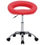 Silla de trabajo con ruedas cuero sintético rojo de , Sillas de oficina - Ref: Foro24-323665, Precio: 72,25 €, Descuento: %