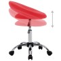 Silla de trabajo con ruedas cuero sintético rojo de , Sillas de oficina - Ref: Foro24-323665, Precio: 72,25 €, Descuento: %