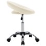 Silla de trabajo con ruedas cuero sintético crema de , Sillas de oficina - Ref: Foro24-323667, Precio: 78,17 €, Descuento: %