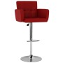 Kitchen stools 2 units synthetic leather red wine by , Kitchen stools - Ref: Foro24-323659, Price: 185,99 €, Discount: %