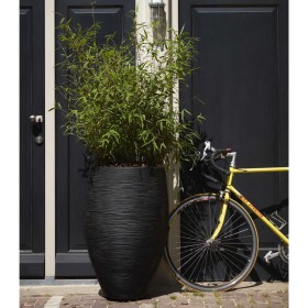 Capi Jar Nature Rib Elegant Deluxe Black 45x72 cm by Capi, Pots and planters - Ref: Foro24-434834, Price: 201,56 €, Discount: %