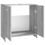 Armario de baño madera contrachapada gris Sonoma 60x33x60 cm de vidaXL, Muebles de baño - Ref: Foro24-815526, Precio: 46,89 €...