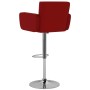 Kitchen stools 2 units synthetic leather red wine by , Kitchen stools - Ref: Foro24-323659, Price: 185,99 €, Discount: %