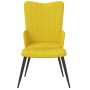 Sillón de relax con taburete terciopelo amarillo mostaza de , Sillones - Ref: Foro24-327695, Precio: 99,09 €, Descuento: %