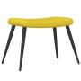 Sillón de relax con taburete terciopelo amarillo mostaza de , Sillones - Ref: Foro24-327695, Precio: 99,09 €, Descuento: %