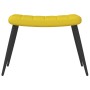 Sillón de relax con taburete terciopelo amarillo mostaza de , Sillones - Ref: Foro24-327695, Precio: 99,09 €, Descuento: %