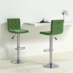 Kitchen stools 2 units dark green velvet by , Kitchen stools - Ref: Foro24-333690, Price: 125,27 €, Discount: %