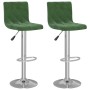 Kitchen stools 2 units dark green velvet by , Kitchen stools - Ref: Foro24-333690, Price: 117,88 €, Discount: %