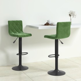 Kitchen stools 2 units dark green velvet by , Kitchen stools - Ref: Foro24-333734, Price: 131,99 €, Discount: %