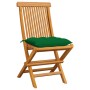 Garden chairs 6 pcs teak wood and bright green cushions by , Garden chairs - Ref: Foro24-3065610, Price: 389,98 €, Discount: %