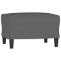 Armchair with dark gray fabric footstool 60 cm by , Sofas - Ref: Foro24-3201128, Price: 215,99 €, Discount: %