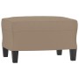 Sillón con taburete cuero sintético color capuchino 60 cm de , Sofás - Ref: Foro24-3201163, Precio: 245,76 €, Descuento: %