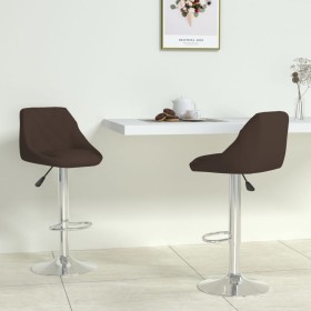 Kitchen stools 2 units brown synthetic leather by , Kitchen stools - Ref: Foro24-335182, Price: 146,23 €, Discount: %