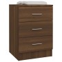 Mesita de noche madera contrachapada marrón roble 38x35x56 cm de , Mesitas de noche - Ref: Foro24-815325, Precio: 64,87 €, De...