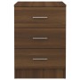 Mesita de noche madera contrachapada marrón roble 38x35x56 cm de , Mesitas de noche - Ref: Foro24-815325, Precio: 64,87 €, De...