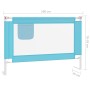 Barandilla de seguridad cama de niño azul tela 100x25 cm de , Barandillas de seguridad - Ref: Foro24-10208, Precio: 31,94 €, ...