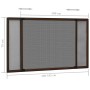 Ausziehbares Fliegengitter für Fenster in Braun (100-193)x75 cm. von , Moskitonetze für Fenster - Ref: Foro24-149042, Preis: ...