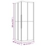 Frosted ESG shower cabin 80x80x180 cm by , shower doors - Ref: Foro24-151845, Price: 265,44 €, Discount: %