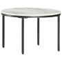 Mesa de centro mármol macizo auténtico blanco y negro Ø65 cm de , Mesas de centro - Ref: Foro24-286410, Precio: 132,48 €, Des...