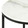 Mesa de centro mármol macizo auténtico blanco y negro Ø65 cm de , Mesas de centro - Ref: Foro24-286410, Precio: 132,65 €, Des...