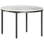 Mesa de centro mármol macizo auténtico blanco y negro Ø65 cm de , Mesas de centro - Ref: Foro24-286410, Precio: 132,65 €, Des...