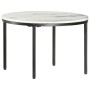 Mesa de centro mármol macizo auténtico blanco y negro Ø65 cm de , Mesas de centro - Ref: Foro24-286410, Precio: 132,65 €, Des...