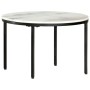 Mesa de centro mármol macizo auténtico blanco y negro Ø65 cm de , Mesas de centro - Ref: Foro24-286410, Precio: 132,65 €, Des...