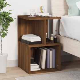 Bedside table made of brown oak plywood, measuring 35x35x55 cm. by , Nightstands - Ref: Foro24-815187, Price: 37,64 €, Discou...