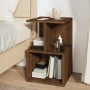 Mesita de noche madera contrachapada marrón roble 35x35x55 cm de , Mesitas de noche - Ref: Foro24-815187, Precio: 37,64 €, De...