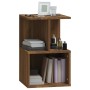 Bedside table made of brown oak plywood, measuring 35x35x55 cm. by , Nightstands - Ref: Foro24-815187, Price: 37,64 €, Discou...