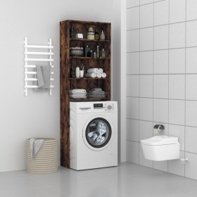 Washing machine cabinet in smoked oak color, 64x24x190 cm by , Accessories for washing machines and dryers - Ref: Foro24-8159...