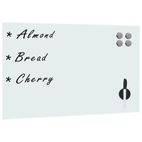 White glass magnetic wall board 60x40 cm by , White boards - Ref: Foro24-30111, Price: 33,15 €, Discount: %