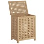 Solid teak wood laundry basket 50x35x60 cm by , Laundry baskets - Ref: Foro24-340761, Price: 65,99 €, Discount: %